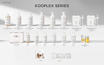 KOOPLEX No.7 Bonding Hair Serum – Leave-In Repair Treatment with Heat Protection up to 450°F, Lightweight Anti-Frizz Formula for Damaged, Color-Treated & Curly Hair 1.69 fl oz (50 ml)
