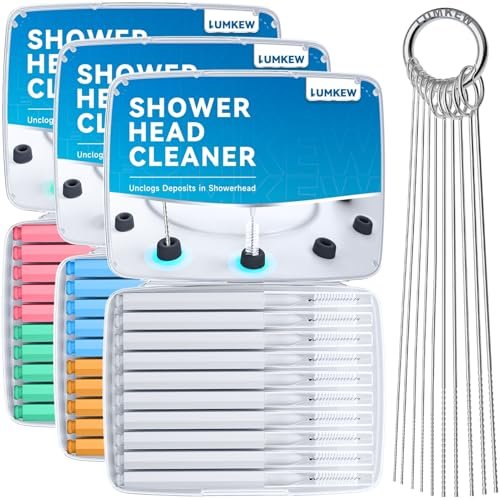 Lumkew 40 Pcs Shower Head Cleaner Picks – Nozzle Unclogger Tool with Storage Box for Small Holes - görsel 2