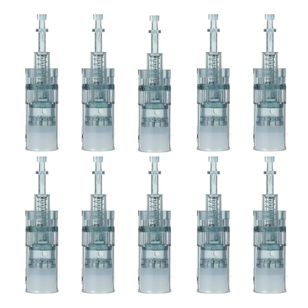Microneedling Pen Cartridges for Dr Pen Microneedle Machine M8 - 10 Pack, 16 Pin (Green) Avelisse