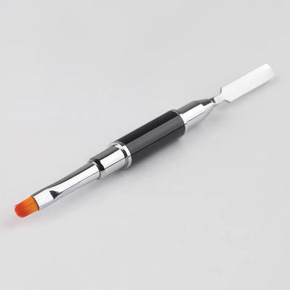FULINJOY 4 in 1 Nail Art Brush Set: Dual-Ended Polygel Brush, 3 Drawing Pens & More