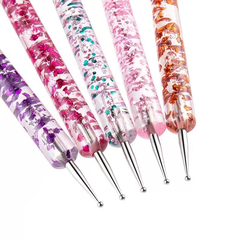 FULINJOY 20-Piece Nail Art Design Tools Set: 15 Painting Brushes + 5 Double-End Dotting Tools for Professional-Quality Manicures - görsel 5