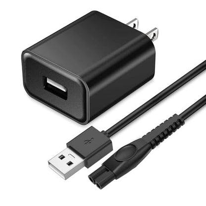 5V Philips Charger Power Cord Compatible with Philips OneBlade, Norelco, and Series Shavers