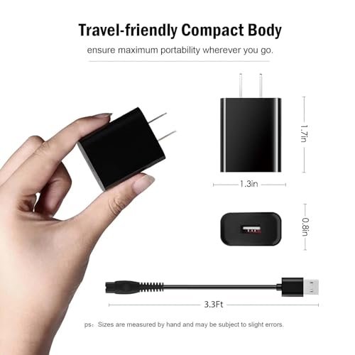 5V Philips Charger Power Cord Compatible with Philips OneBlade, Norelco, and Series Shavers - görsel 7