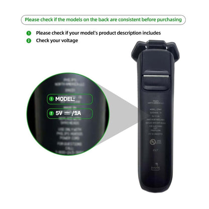 5V Philips Charger Power Cord Compatible with Philips OneBlade, Norelco, and Series Shavers