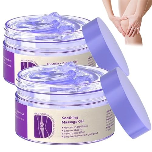 2-Pack Joint Gel Purple – Soothing Massage Cream for Knees, Hands, Lumbar, Neck, and Shoulders Avelisse