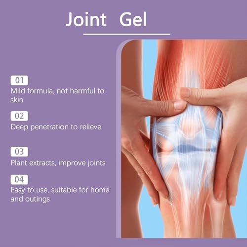 2-Pack Joint Gel Purple – Soothing Massage Cream for Knees, Hands, Lumbar, Neck, and Shoulders Avelisse