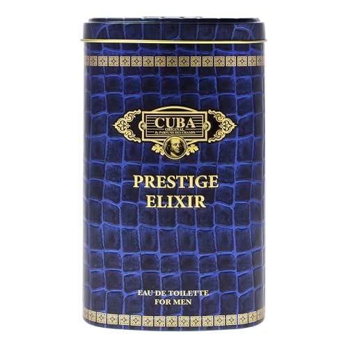 Cuba Prestige Elixir for Men - 3 oz Eau de Toilette Spray, Blue - görsel 6