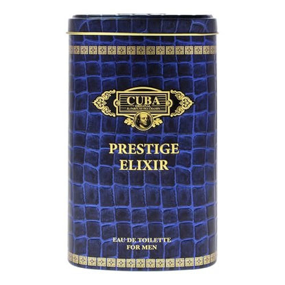 Cuba Prestige Elixir for Men - 3 oz Eau de Toilette Spray, Blue