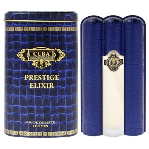 Cuba Prestige Elixir for Men - 3 oz Eau de Toilette Spray, Blue - görsel 2