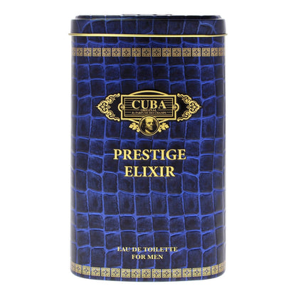 Cuba Prestige Elixir for Men - 3 oz Eau de Toilette Spray, Blue