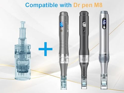 MPK 36-Pin Microneedling Cartridges for Dr Pen M8/M7S - 0.25mm Depth, 10-Pack for Home Use Avelisse