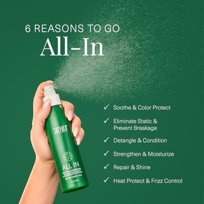 SURFACE Hair ALL IN Leave In Conditioner – Detangles, Controls Frizz & Strengthens for All Hair Types – 6 fl oz Avelisse