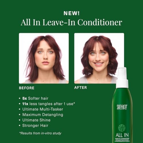 SURFACE Hair ALL IN Leave In Conditioner – Detangles, Controls Frizz & Strengthens for All Hair Types – 6 fl oz Avelisse