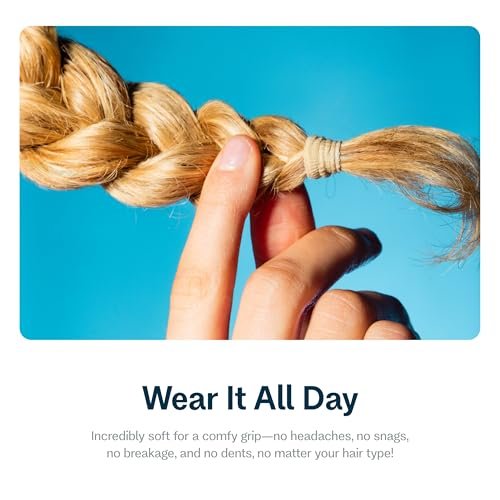 Gimme Beauty No Snag Braid Ends - Seamless Nylon & Spandex Hair Ties for Braids - No-Snag Gentle Hold - Zero-Dent Daily Hair Accessories - 25 Pack, Blonde - görsel 8