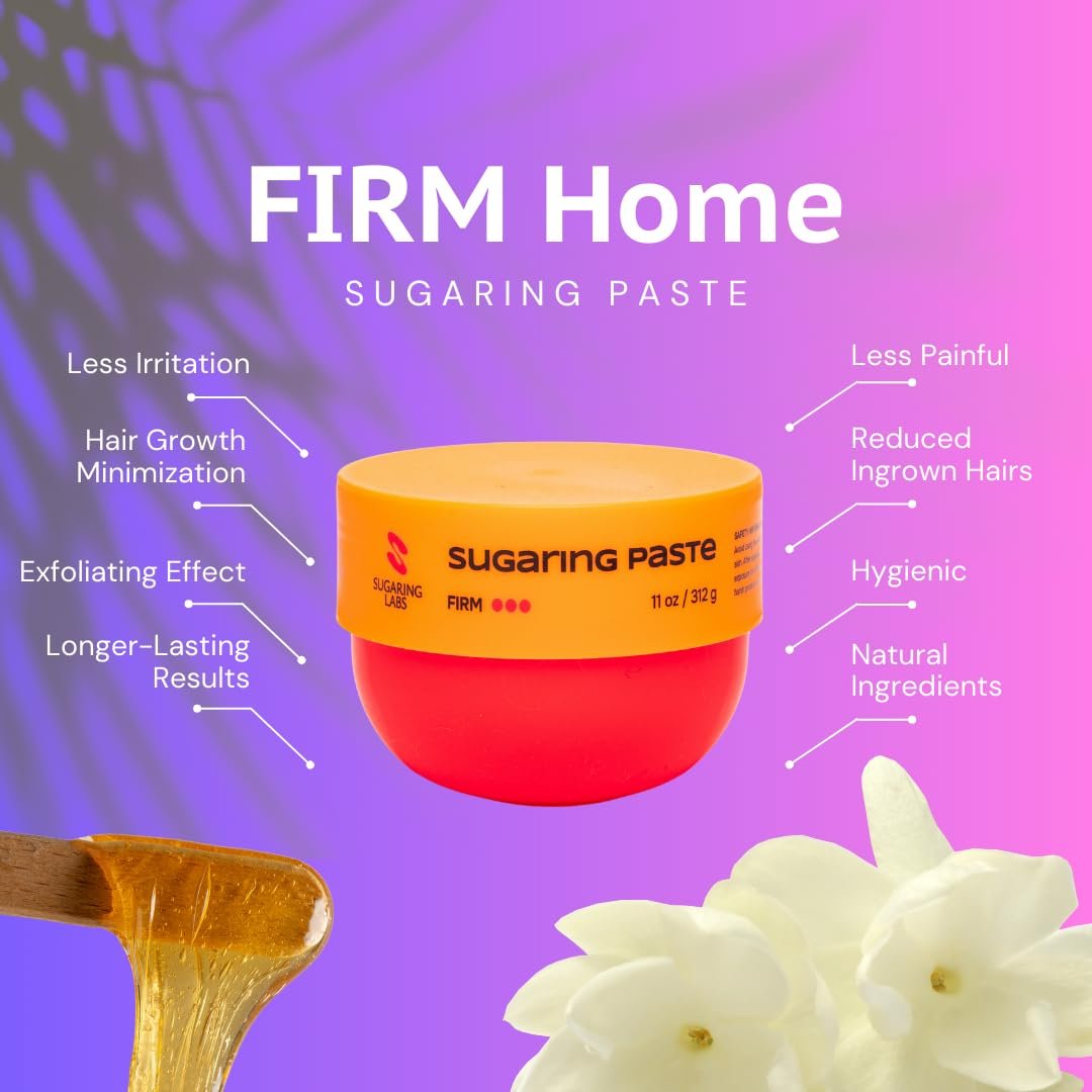 SUPER FIRM Sugaring Paste for Home Use – 11 oz (312g) Sugar Wax for Brazilian and Underarms Avelisse