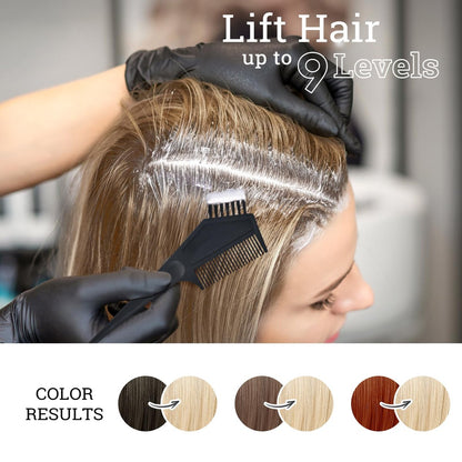 BELEZALIB Hair Bleach Kit - Complete Hair Lightener for Dark Hair with Protective Hair Mask, Lifts Up to 8 Shades, Includes Tint Bowl, Brush, Gloves & Cap Avelisse