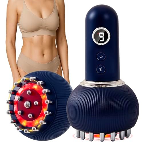 Paiaito Lymphatic Drainage Massager & Anti Cellulite Massage Tool – Body Sculpting Machine with Microcurrent, Light, Heat & Vibration for Legs, Arms & Belly Avelisse