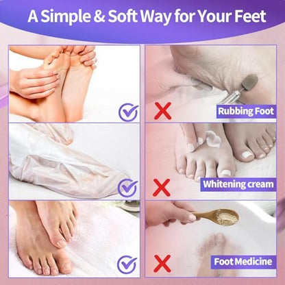 18 Pack Moisturizing Foot Mask – Hydrating Foot Masks for Dry Cracked Feet | CRISTALBOX Avelisse