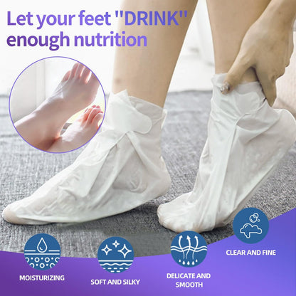 18 Pack Moisturizing Foot Mask – Hydrating Foot Masks for Dry Cracked Feet | CRISTALBOX Avelisse