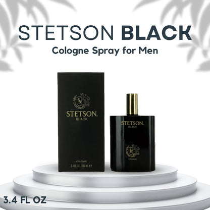 Stetson Black Cologne for Men - 3.4 oz Eau de Toilette Spray Avelisse