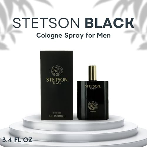 Stetson Black Cologne for Men - 3.4 oz Eau de Toilette Spray Avelisse