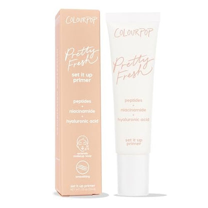 ColourPop Pretty Fresh Airbrush Makeup Primer - Hydrating Gel-Cream Pore Minimizer with Peptides, Niacinamide & Hyaluronic Acid - Vegan & Cruelty-Free (1 Fl Oz) Avelisse