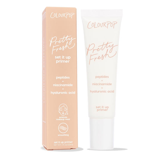 ColourPop Pretty Fresh Airbrush Makeup Primer - Hydrating Gel-Cream Pore Minimizer with Peptides, Niacinamide & Hyaluronic Acid - Vegan & Cruelty-Free (1 Fl Oz) Avelisse