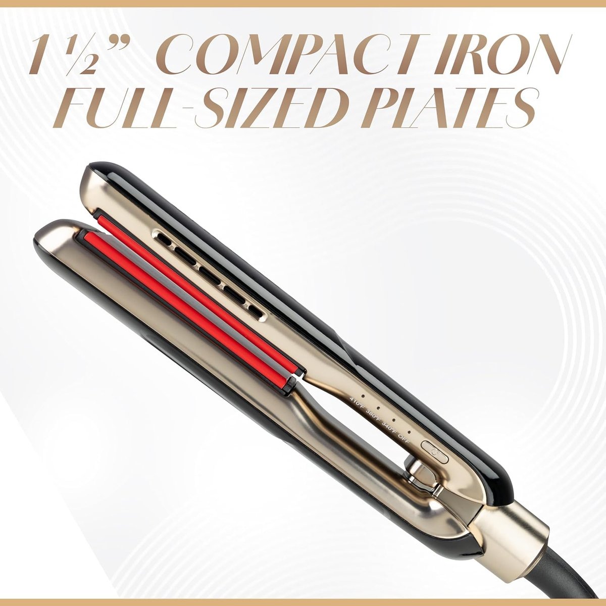 CHI Lava MiniStyler & CHI 44 Iron Guard (2 Oz) Gift Duo - Ceramic Hair Straightener for Long-Lasting Shine, 1.5" Iron, Perfect for Daily Use & Travel Avelisse