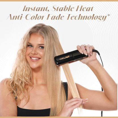 CHI Lava MiniStyler & CHI 44 Iron Guard (2 Oz) Gift Duo - Ceramic Hair Straightener for Long-Lasting Shine, 1.5" Iron, Perfect for Daily Use & Travel Avelisse