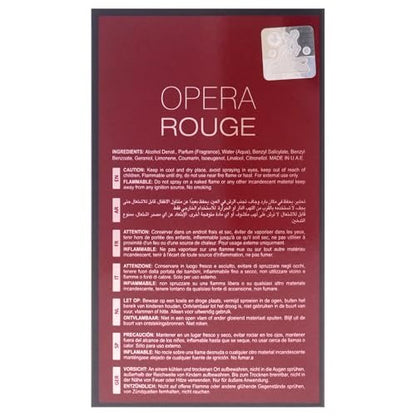 Maison Alhambra Opera Rouge Eau De Parfum Spray - 100ml (3.4 oz) | Playful Fruity, Floral & Creamy Warmth, Long-Lasting Unisex Fragrance Avelisse