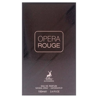 Maison Alhambra Opera Rouge Eau De Parfum Spray - 100ml (3.4 oz) | Playful Fruity, Floral & Creamy Warmth, Long-Lasting Unisex Fragrance Avelisse