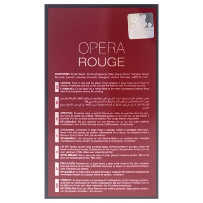 Maison Alhambra Opera Rouge Eau De Parfum Spray - 100ml (3.4 oz) | Playful Fruity, Floral & Creamy Warmth, Long-Lasting Unisex Fragrance Avelisse