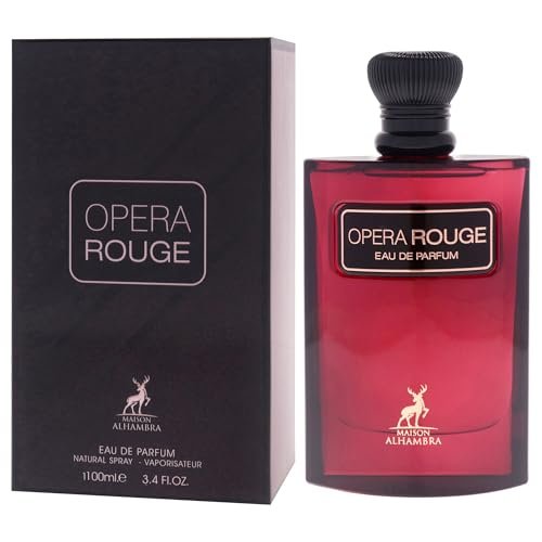 Maison Alhambra Opera Rouge Eau De Parfum Spray - 100ml (3.4 oz) | Playful Fruity, Floral & Creamy Warmth, Long-Lasting Unisex Fragrance Avelisse