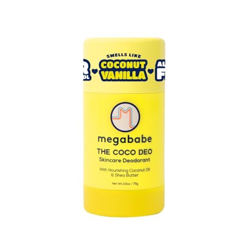 Megababe The Coco Deo - Natural Deodorant with Coconut Oil & Shea Butter, Aluminum-Free, 72-Hour Odor Protection, 2.6 oz Avelisse