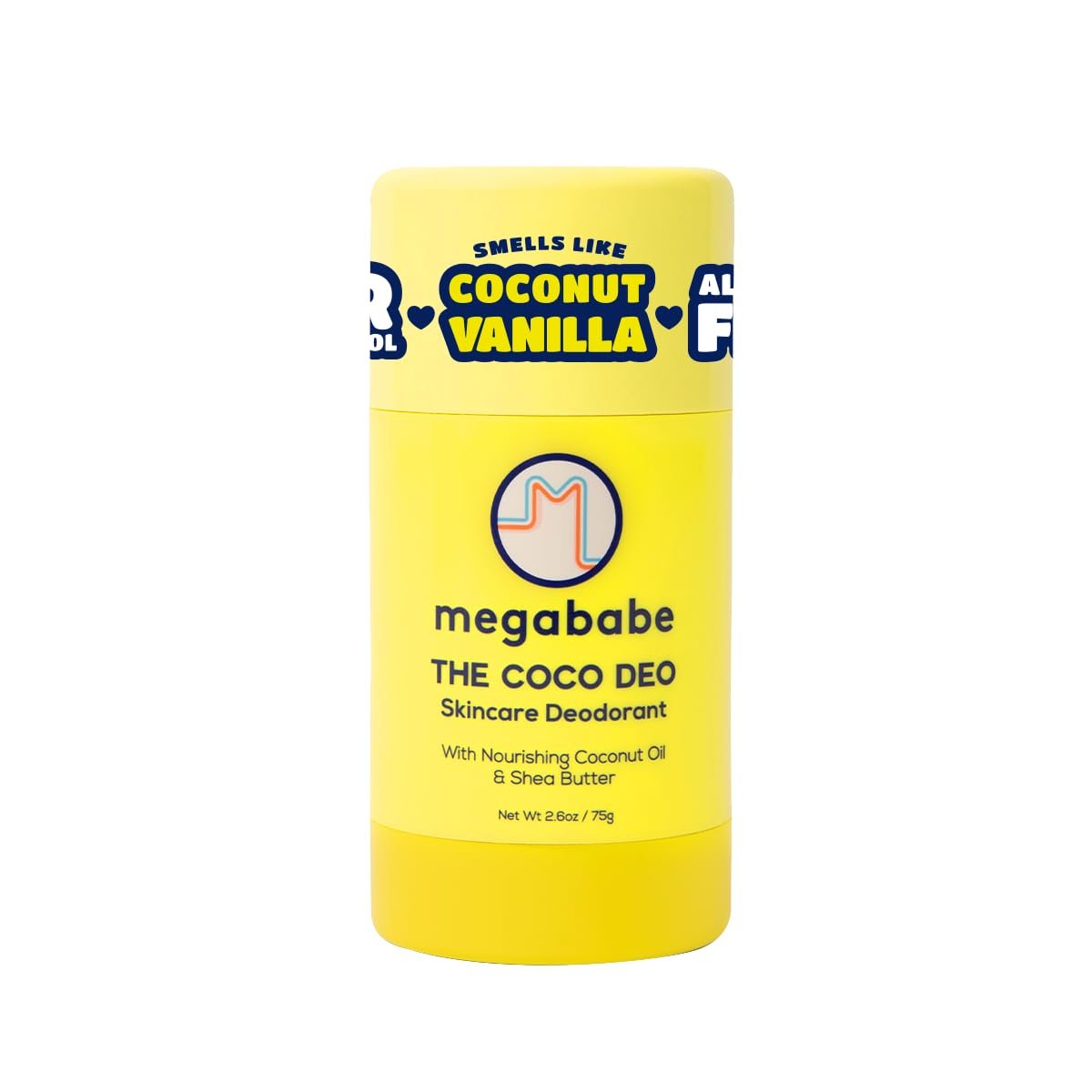 Megababe The Coco Deo - Natural Deodorant with Coconut Oil & Shea Butter, Aluminum-Free, 72-Hour Odor Protection, 2.6 oz Avelisse