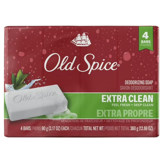 Old Spice Bar Soap for Men, Palm Tree Scent, 3.17 oz (4 Bars)