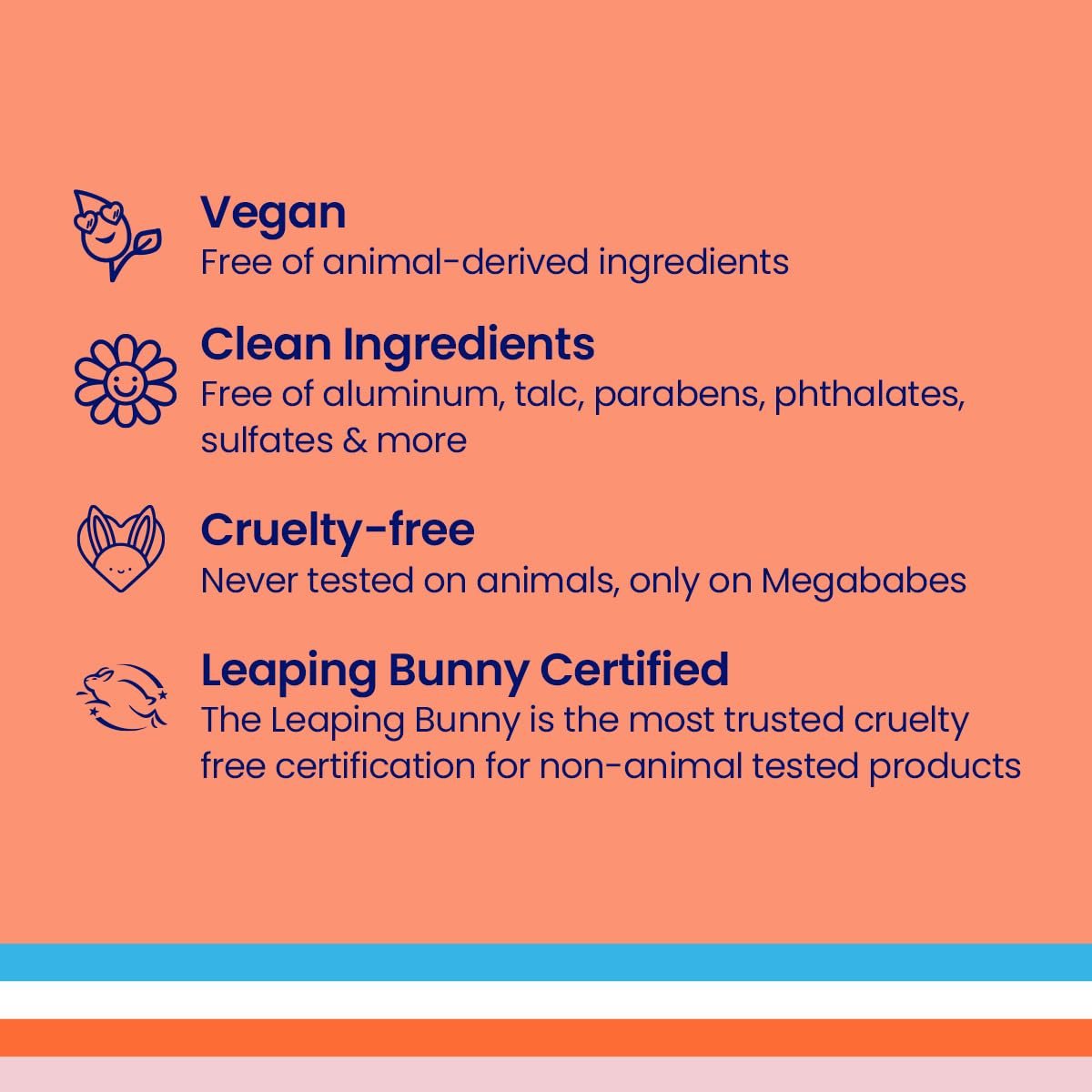 Megababe Skincare Deodorant - The Peachy Deo with 72 Hour Odor Protection, Aluminum-Free, All Natural, 2.6 oz Avelisse