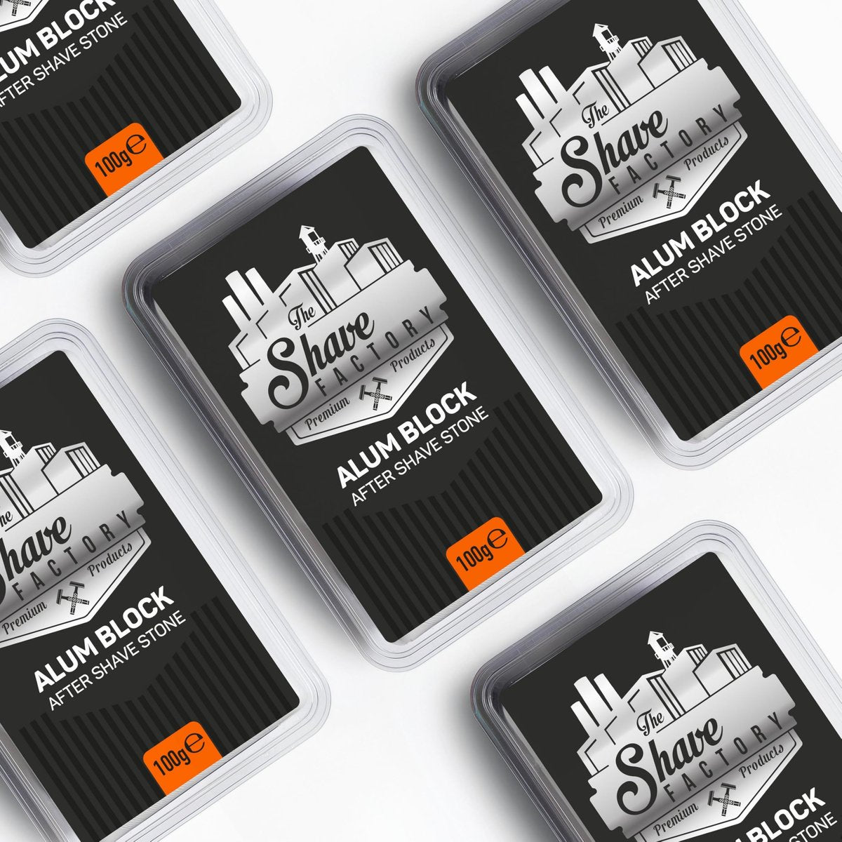 The Shave Factory Alum Block Aftershave Solution for Razor Burn Relief – 3.53 oz (100g) with Plastic Case - görsel 5