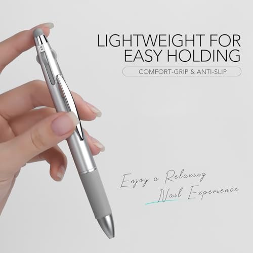 GAOY 4-in-1 Nail Dotting Pen – Manicure Art Tool with Ballpoint Design, Size Marking, and Pressing Head for Painting, Sculpting, Rhinestones DIY & Salon | Silver - görsel 12