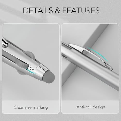 GAOY 4-in-1 Nail Dotting Pen – Manicure Art Tool with Ballpoint Design, Size Marking, and Pressing Head for Painting, Sculpting, Rhinestones DIY & Salon | Silver - görsel 10