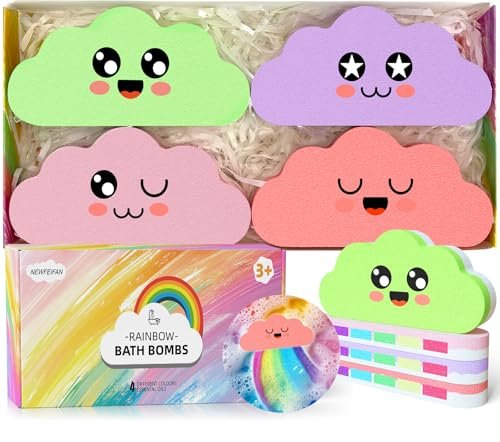Rainbow Bath Bombs for Kids – Colorful Fizzing Toys with Surprise Colors – Safe & Non-Toxic DIY Bath Time STEM Activity – Gift for Boys & Girls Ages 3-12 - görsel 2