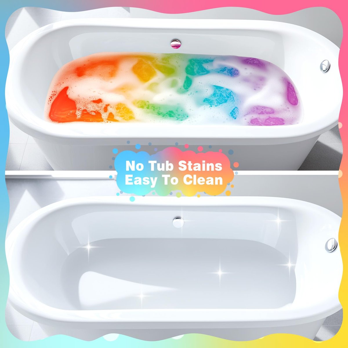 Rainbow Bath Bombs for Kids – Colorful Fizzing Toys with Surprise Colors – Safe & Non-Toxic DIY Bath Time STEM Activity – Gift for Boys & Girls Ages 3-12 - görsel 11