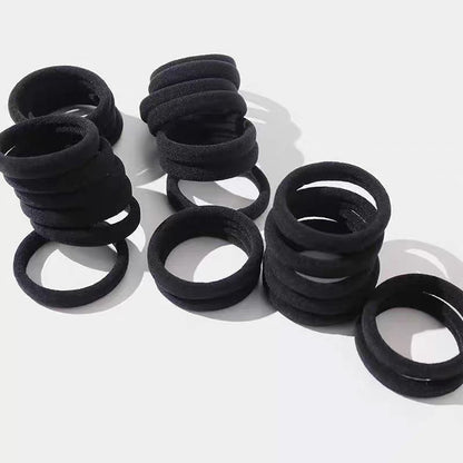 200PCS Black Hair Ties – Seamless, No Damage Elastic Bands for Ponytails, Workouts & Daily Use – Soft Nylon Hair Ties for Thick, Curly, or Fine Hair – Women, Men, Kids, Toddlers