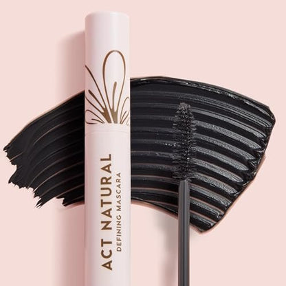 ColourPop Act Natural Defining Mascara - Clump-Free Black Mascara for Lift, Length & Definition - Soft Flexible Brush - 0.3 oz