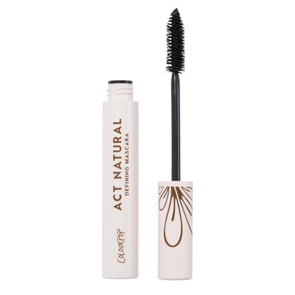 ColourPop Act Natural Defining Mascara - Clump-Free Black Mascara for Lift, Length & Definition - Soft Flexible Brush - 0.3 oz