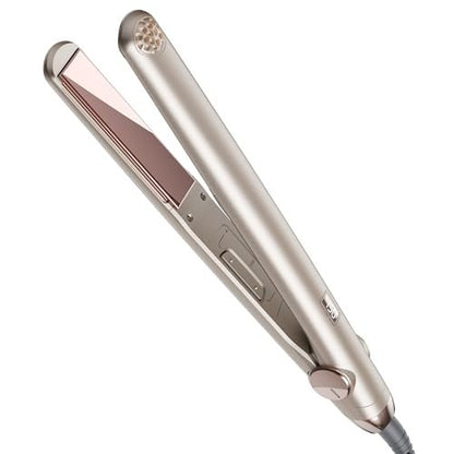 TYMO Titanium Flat Iron Hair Straightener - 1 Inch Professional Travel Straightener with 10s Heat Up, 32 Temperature Settings, Dual Voltage & LED Display Avelisse