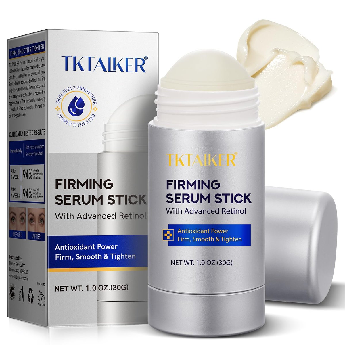 Advanced Retinol Firming Stick – Antioxidant-Enriched Peptide Stick to Visibly Tighten and Firm Wrinkles and Laugh Lines, Visible Results in 3-4 Weeks, 1.0 Oz - görsel 1