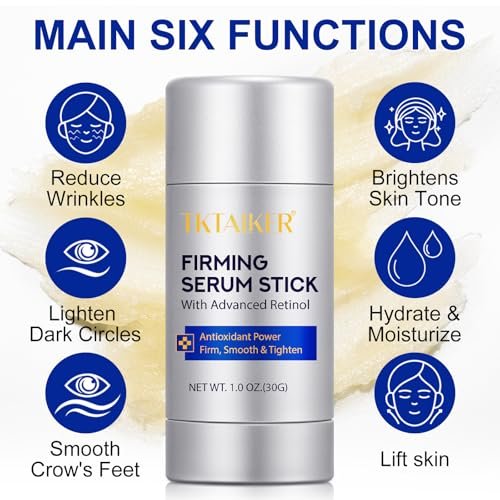 Advanced Retinol Firming Stick – Antioxidant-Enriched Peptide Stick to Visibly Tighten and Firm Wrinkles and Laugh Lines, Visible Results in 3-4 Weeks, 1.0 Oz - görsel 14