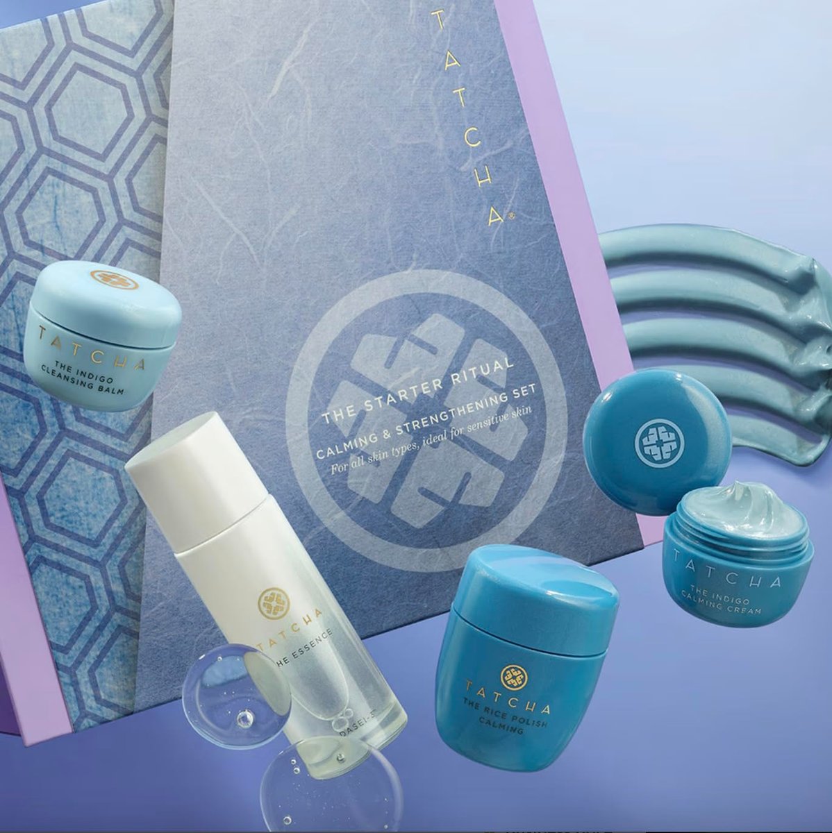 Tatcha The Starter Ritual Set - Soothing for Sensitive Skin | 2-Week Introductory Set | $93 Value Avelisse