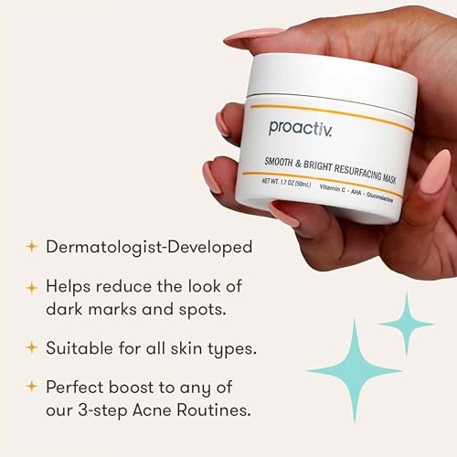 Proactiv Smooth & Bright Resurfacing Vitamin C Face Mask – Post-Acne Dark Marks, Hyperpigmentation, Rough Texture, for Acne-Prone Skin, 1.7 oz Avelisse